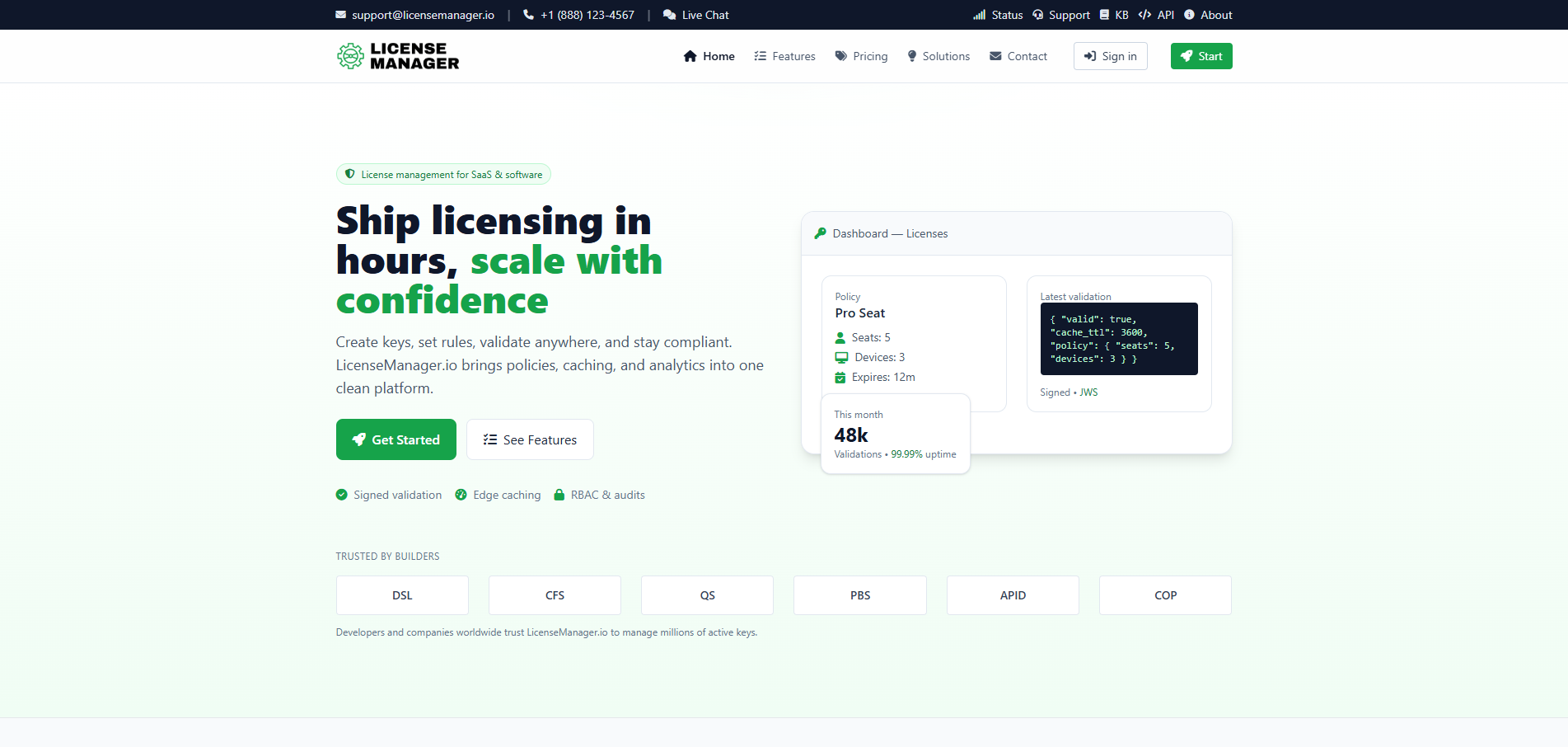 LicenseManager.io screenshot